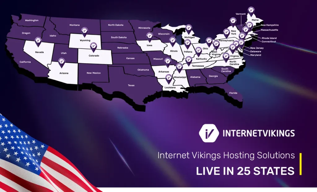 Internet Vikings Expands U.S. Hosting Services to 25 States with New Launch in Arkansas - Hosting in Arkansas - Dedicated Server Hosting in Arkansas - Colocation hosting in Arkansas